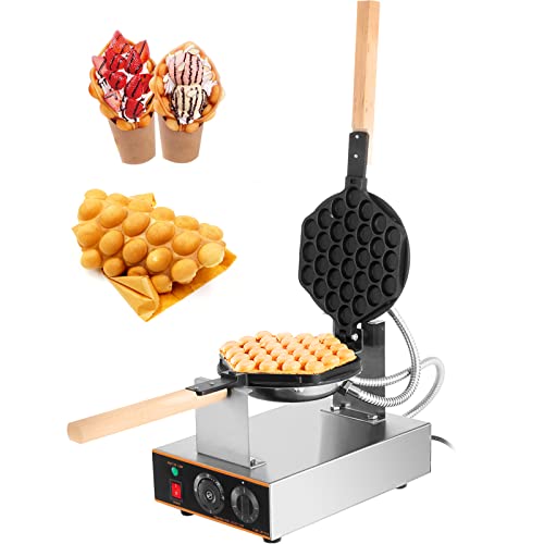 Bubble Waffle Maker Pan by StarBlue with FREE Recipe ebook and Tongs - Make  Crispy Hong Kong Style Egg Waffle in 5 Minutes