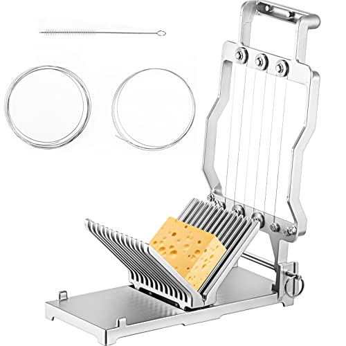 VEVOR Cheese Cutter with Replaceable Blades - Aluminum Alloy Commercial Slicer