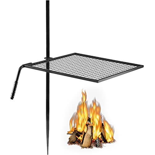 VEVOR Swivel Grill - Steel Campfire Grill for Outdoor Open Flame Cooking