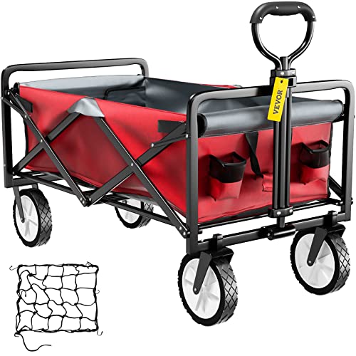 VEVOR Collapsible Folding Wagon Cart for Outdoor Use