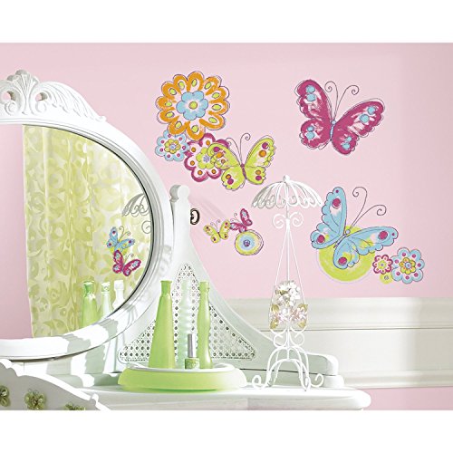 Vibrant Butterfly Peel and Stick Wall Decals