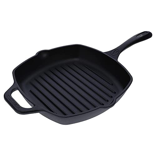 Victoria 10-Inch Cast-Iron Grill Pan