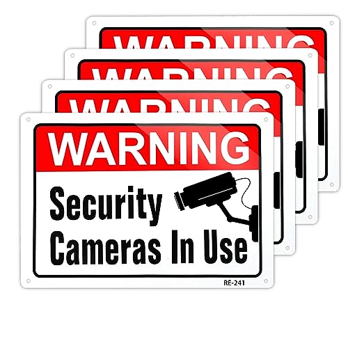 Video Surveillance in Use Sign - 4 Pack