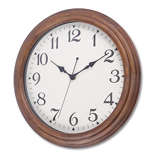 Vigorwise 14 Inch Retro Wood Wall Clock