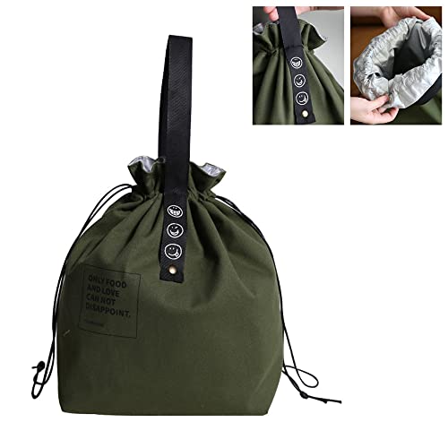 Portable Insulated Lunch Bag For Flat Lunch Box With Aluminum Film For  Work/school/travel