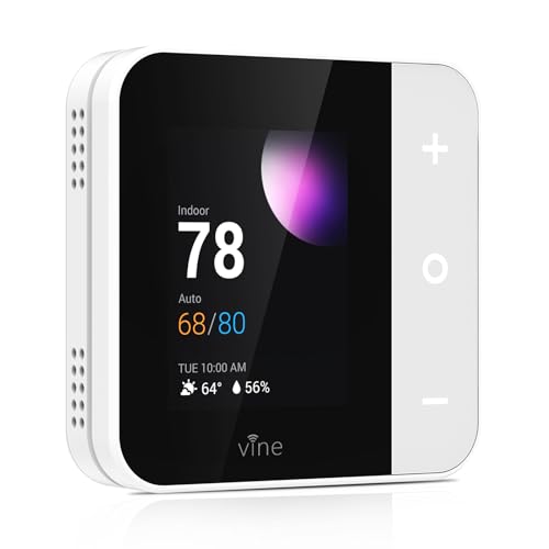 vine Home Thermostat with Touchscreen Display, WiFi Smart Thermostat