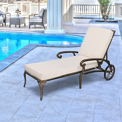 VINGLI Outdoor Chaise Lounge Chair