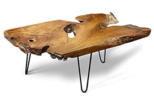 Vintage Craft Badang Carving Natural Wood Coffee Table