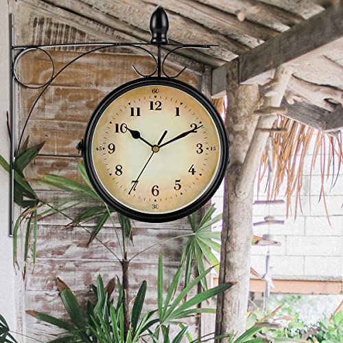 Vintage Double-Sided Wall Clock