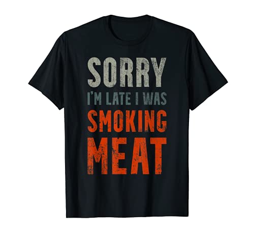 Vintage Funny Meat Smoking Retro BBQ Smoker Accessories T-Shirt