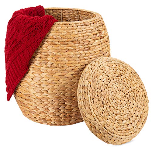 Vintage Hyacinth Storage Basket - Durable, Eco-friendly, and Versatile