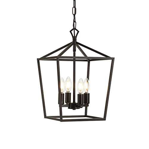 Vintage Industrial 4 Light Pendant Lighting Fixture