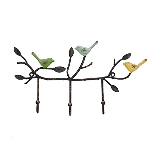 Vintage Wall-Mounted Coat Rack with 3 Hooks