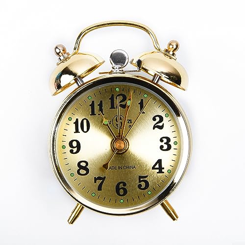 Vintage Wind-Up Metal Alarm Clock - QOXEZY Mechanical Alarm Clock
