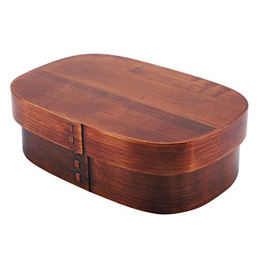 Vintage Wooden Bento Box - Eco-Friendly Lunch Container