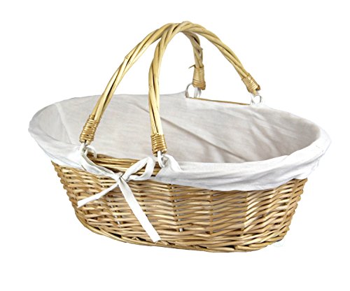 Vintiquewise(TM) Oval Willow Basket