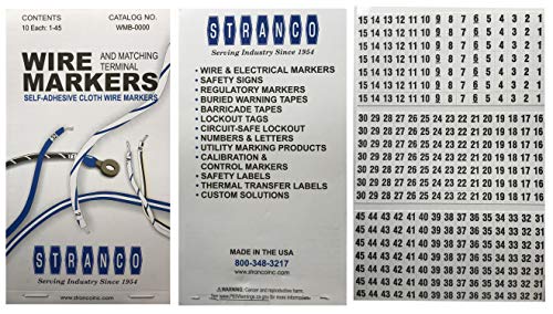 Vinyl Adhesive Wire Marker Book - 450 Pieces