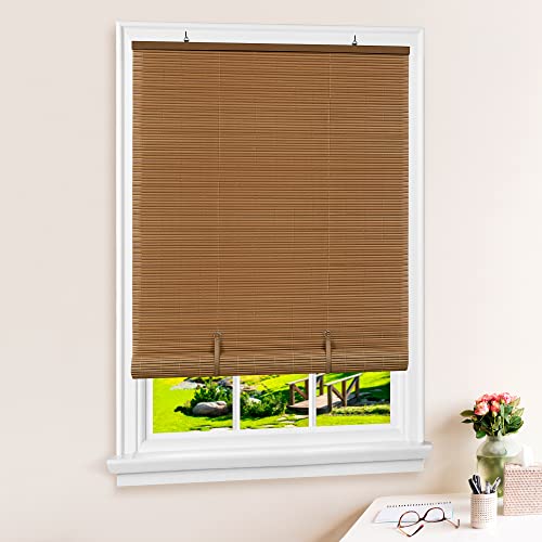 Cordless Solstice Vinyl Roll-Up Blind - 36 Inch Width, 72 Inch Length