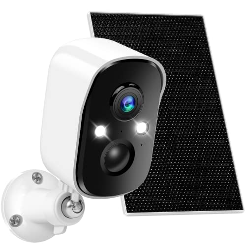 Viseefocu Wireless Solar Outdoor Security Camera with Night Vision