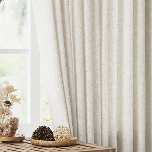 Vision Home Pinch Pleated Semi Sheer Curtains