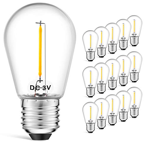 VISTERLITE LED S14 Low Voltage Outdoor Solar Bulbs