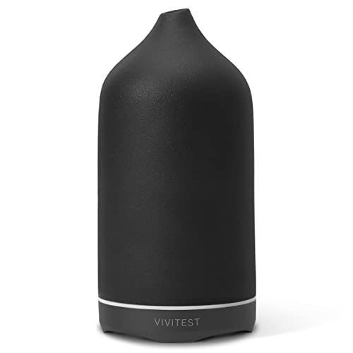 VIVITEST Essential Oil Diffuser - Black Ceramic Diffuser (250ML)
