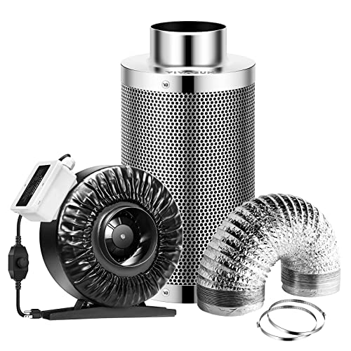 VIVOSUN 4 Inch Inline Fan with Carbon Filter