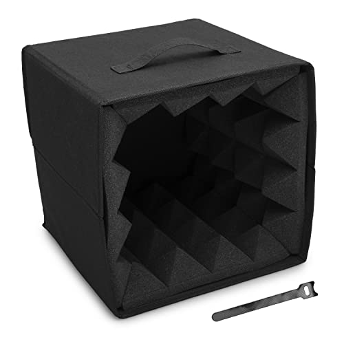 Voice Booth Isolation Box - Foam for Acoustic and Sound Recording - Complete with Cable Tidy Strap