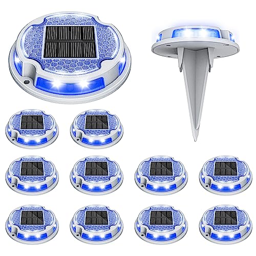Jiguoor Solar Deck Lights Led Driveway Lights Solar Powered Dock