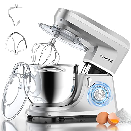 Vospeed 7QT 660W Stand Mixer with Stainless Steel Bowl for Household
