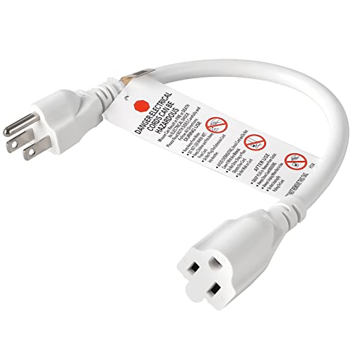 VSEER 1 Feet 1875W 15A Extension Cord Outlet Saver