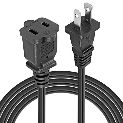 VSEER 2-Prong AC Extension Cord 12FT USA Outlet Saver Power Cable 16AWG 13A/125V