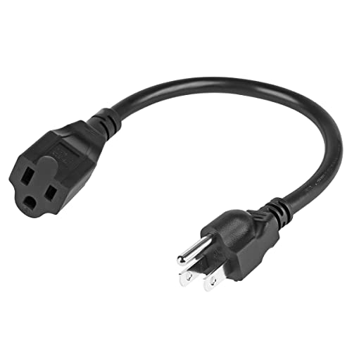 VSEER Heavy Duty AC Short Power Extension Cord Cable