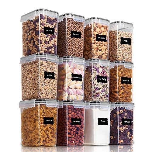 ELTOW Snack Containers for Pantry Organization and Storage with Removable  Dividers, 4 Compartment P… in 2023