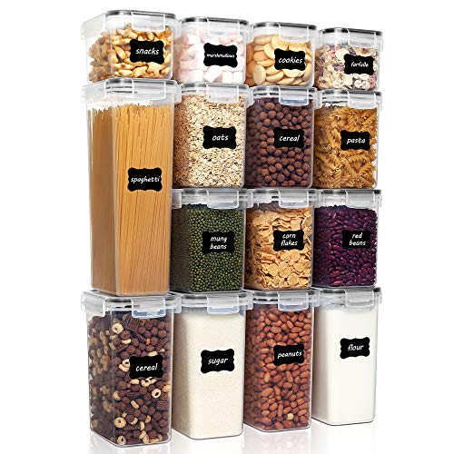 Fullstar Large Airtight Food Storage Containers with Lids - Air Tight Containers for Food Flour Container Kitchen Storage Containers