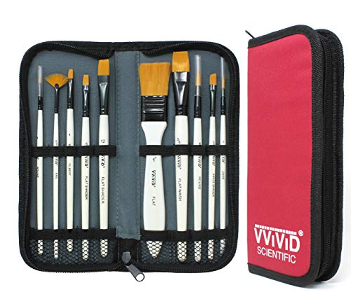 VViViD White Enamel Paint Brush Set