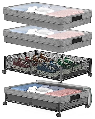 VyGrow Under Bed Storage with Wheels - Durable and Versatile Storage Solution
