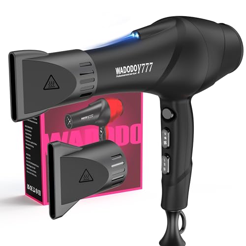 WADODO Hair Dryer with Ionic Blow Dryer and Blue Ray Hair Care