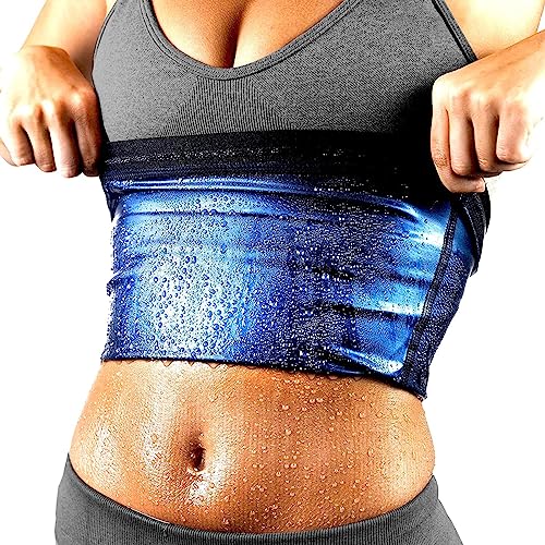 SHCKE Women Waist Trimmer Belt Sweat Wrap Tummy Toner Low Back Lumbar  Support Abdominal Trainer Sauna Lose Weight Trimmer Belt 