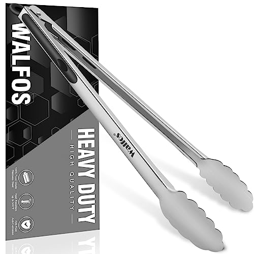 1pc Heat Resistant U Shape Silicone Cooking Tongs With Non-stick Rubber  Tips And Coated With A Sleek, Non-slip Silicone Surface, Equipped With An  18/8 Stainless Steel Handle And Lock Mechanism, Great For