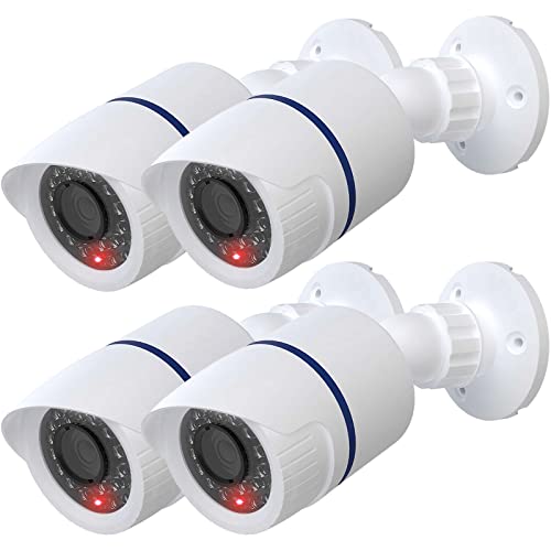 WALI Dummy Surveillance Security Cameras - 4 Pack
