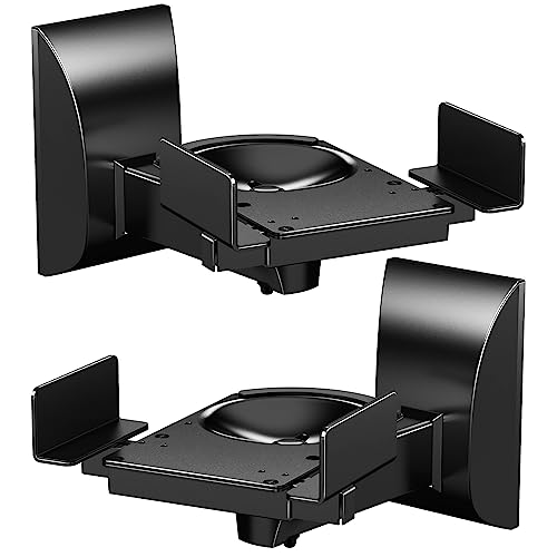 WALI Dual Side Clamping Speaker Wall Mounts, 55 lbs. (SWM201)