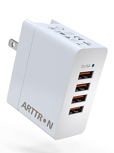 Wall Charger, Arttron 30W 4Port USB Charging Station