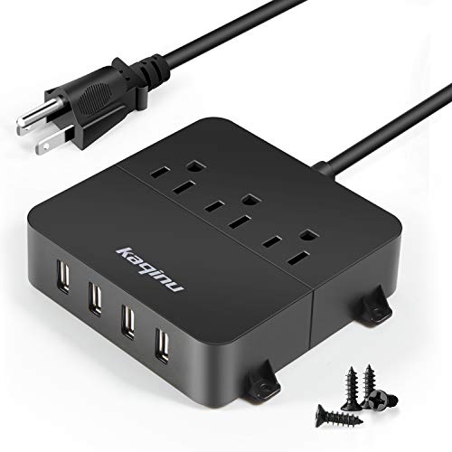 Wall Mountable Power Strip with USB Ports & Outlets