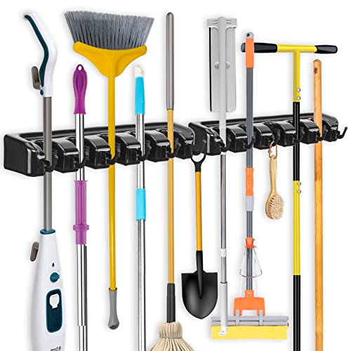 Wall Mounted Broom and Mop Holder