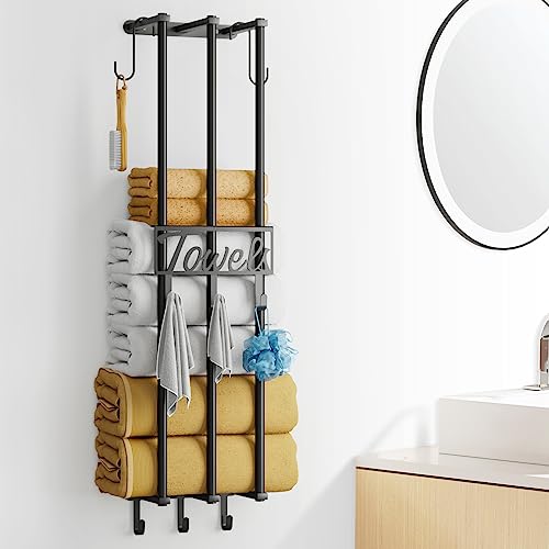 Wall Towel Rack for Rolled Towels