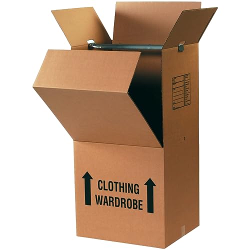 Wardrobe Moving Boxes with Bar
