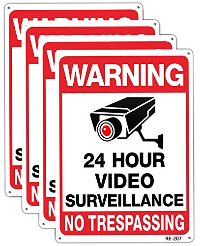 Warning Security Cameras In Use Sign
