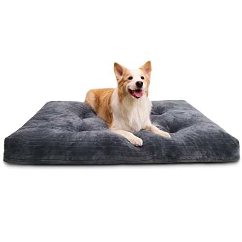 Washable Dog Bed for Large Dogs with Thick Flannel Surface