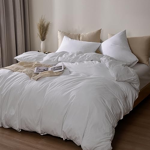 Washed Cotton Duvet Cover Queen Size